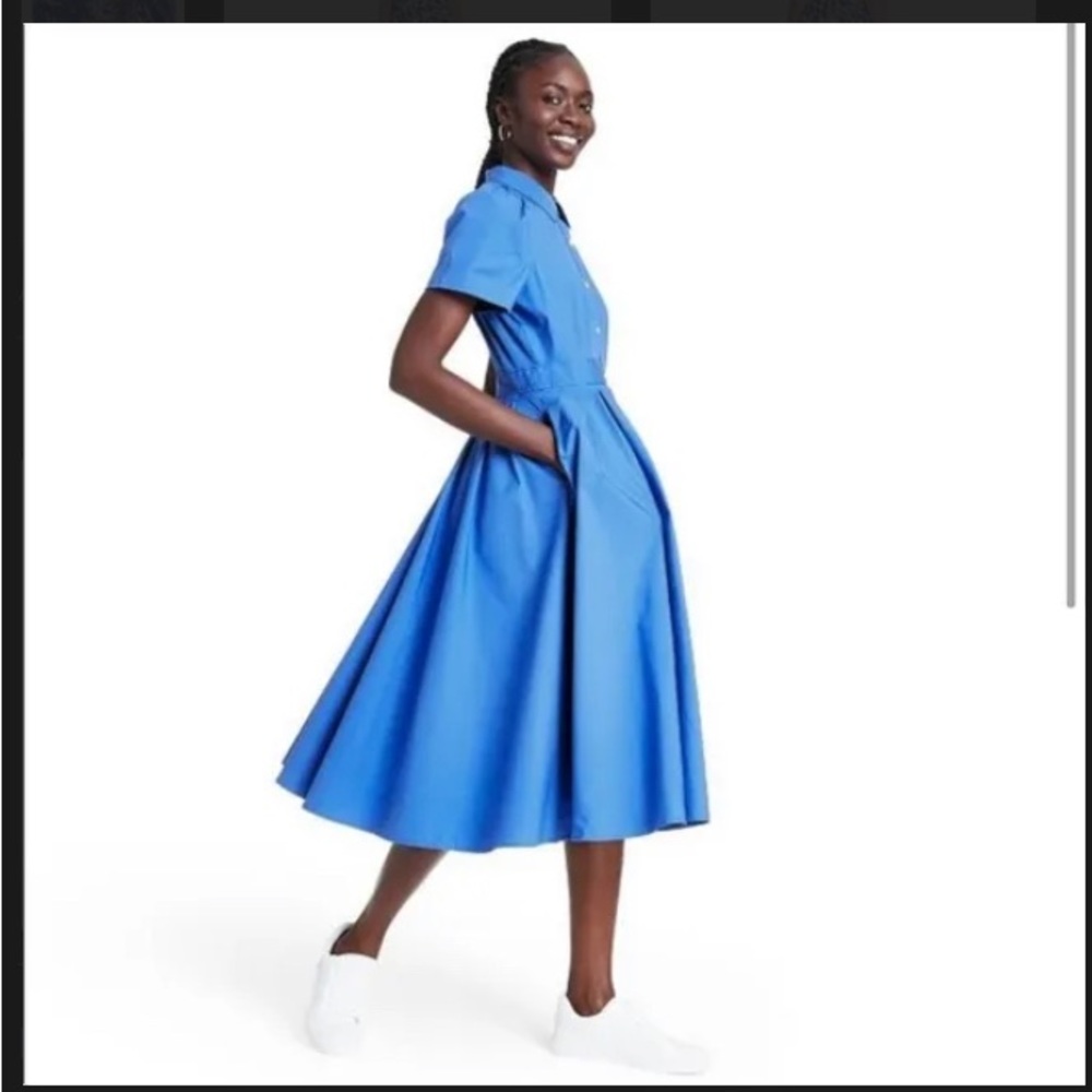 Alexis Target collection blue pocket tea dress